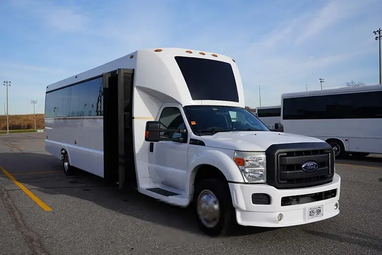 Party bus interior for Niagara winery tours