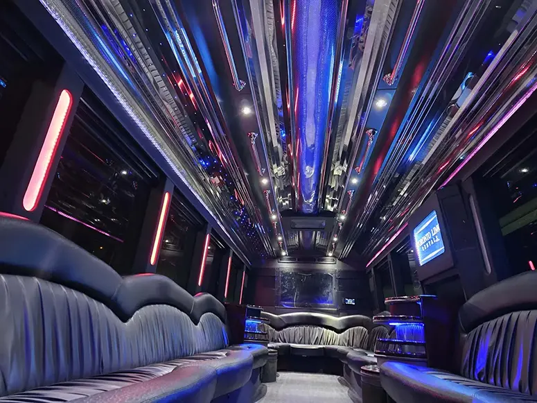 24 Passenger Party Bus Side View