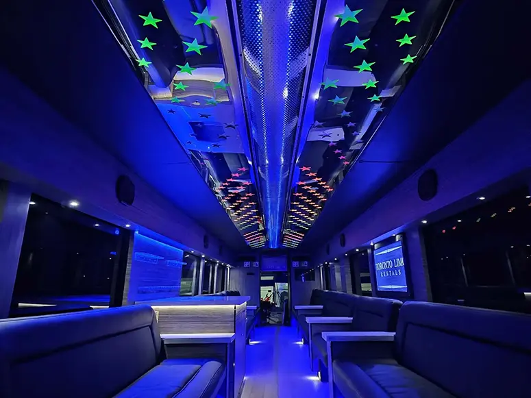 30 Passenger Party Bus Side View