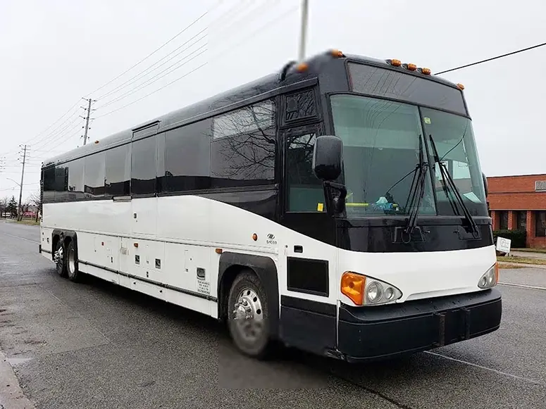 45-passenger party bus exterior, part of our Toronto fleet
